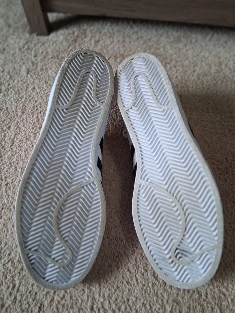 Adidas Superstar Shoes Mens 11 White Black Stripe Low Top Athletic Casual